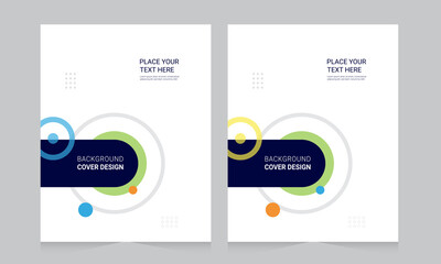 Cover design for annual report and business catalog, magazine, flyer or booklet. Brochure template layout. A4 cover vector EPS-10