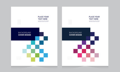 Cover design for annual report and business catalog, magazine, flyer or booklet. Brochure template layout. A4 cover vector EPS-10
