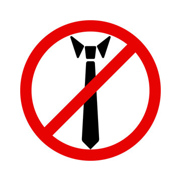 No necktie icon. Symbol of informal, casual wear and attitude. Vector Illustration