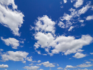 Naklejka na ściany i meble blue sky with a cloud close-up