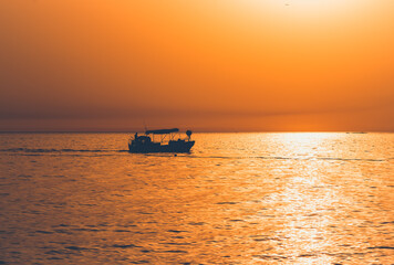 Croatia, sunset view, seaside on Istria