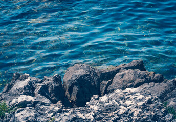 Croatia, sunset view, seaside on Istria