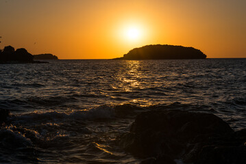 Croatia, sunset view, seaside on Istria