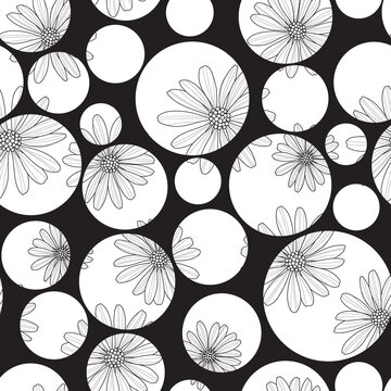 Seamless Flower And Circe Pattern