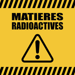 Fototapeta Logo matières radioactives. obraz