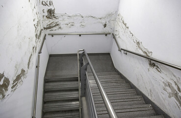 Stairs in an underground car park