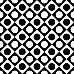 Vector seamless pattern with abstract geometric circle