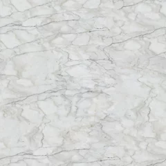 Foto auf Acrylglas White marble texture with light grey pattern. Seamless square background, tile ready. © Dmytro Synelnychenko