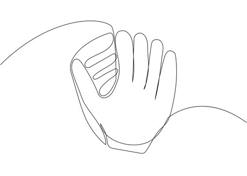 recommend clip art: Baseball glove, uniform one line art. Continuous line drawing of player, pitcher, hardball, softball, sports, activity, american, game, training, competitive, leisure, professional, match.