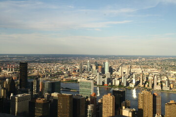 new york, new york, usa, view of the skyline manhattan from the empire state building,,