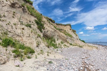Fototapeta premium cliffed coast at the Baltic Sea in Schönhagen, Germany