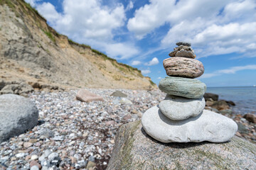 cliffed coast at the Baltic Sea in Schönhagen, Germany