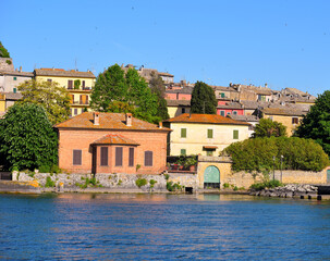 the historic center of Capodimonte Viterbo Italy