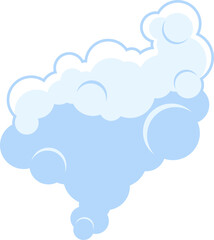 Cartoon smoke fog clip art