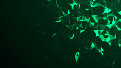 Abstract futuristic background. Connection structure. Network connection. 3D rendering.