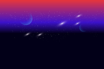 Abstract dust particles stars in the sky background