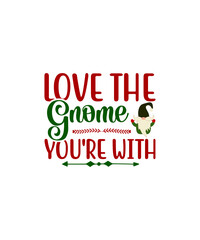 Fototapeta premium Gnome SVG, Christmas Gnome SVG, File for Cricut, Cut File, Gnome Clipart LEOCOLOR