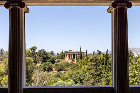 Ancient Agora and the Temple of Hephaestus, Athens, Greece