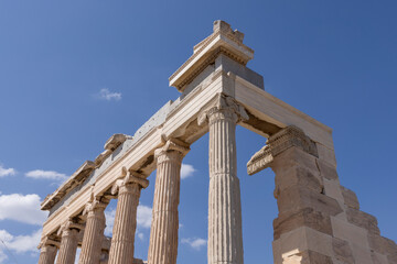 Close-up of the Parthenon temple. Acropolis in Athens, Greece - 514822170