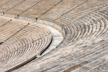 The marble Panathenaic Stadium, Athens, Greece, 