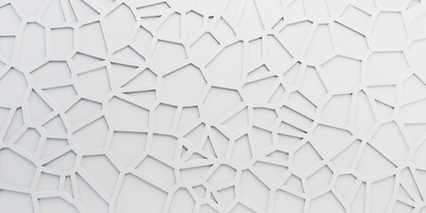 3d white abstract background with cracks for design