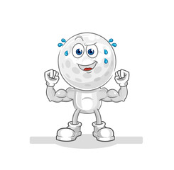 golf head swimmer with buoy mascot. cartoon vector