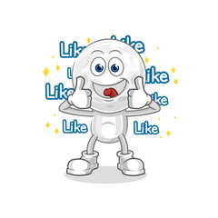 golf head korean culture vector. cartoon character