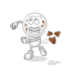 golf head cold illustration. character vector