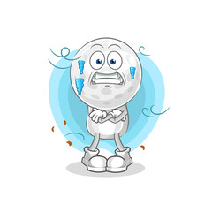 golf head cleaner vector. cartoon character