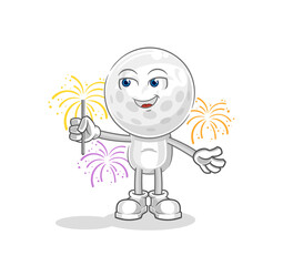 golf head call mascot. cartoon vector