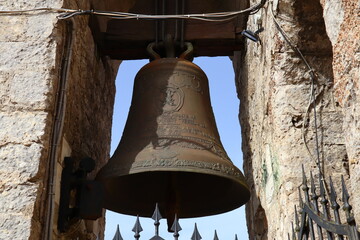 Obraz premium Erice, Sicily (Italy): King Frederick's Bells Tower of Real Duomo (Real Chiesa Madrice Insigne Collegiata)