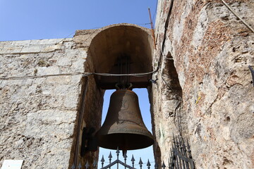 Obraz premium Erice, Sicily (Italy): King Frederick's Bells Tower of Real Duomo (Real Chiesa Madrice Insigne Collegiata)