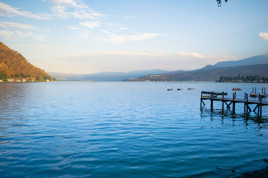 Amatitlan lake and mountains 2022