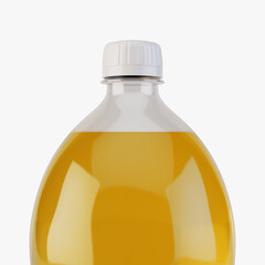Carbonated Orange Soft Drink Plastic Bottle