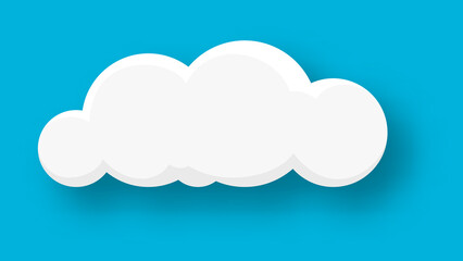 Cloud on a blue background