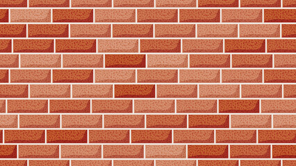 Seamless red brick wall