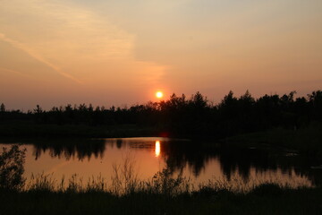 Sunset Over The Wetlands, Pylypow Wetlands, Edmonton, Alberta