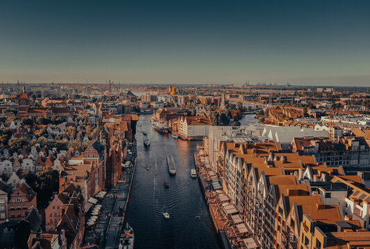 gdansk and motlawa river 
