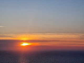 soft sunset in Greece