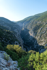 Fototapeta na wymiar Panorama sur les gorges du Verdon dans le Sud de la France