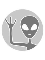 Graues M&auml;nnchen Kreis Alien 