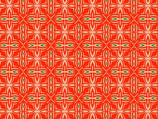 Fototapeta premium Traditional floral ornament design. Ethnic ornamental seamless pattern background. Hand drawing colorful ornate, creative work. Digital art illustration