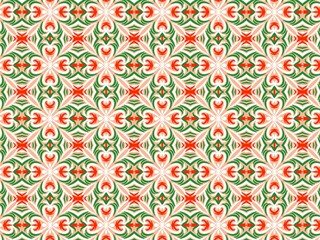 Traditional floral ornament design. Ethnic ornamental seamless pattern background. Hand drawing colorful ornate, creative work. Digital art illustration