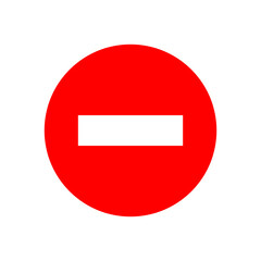 Do not enter road sign icon vector for graphic design, logo, website, social media, mobile app,
