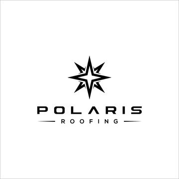 Polaris Stars Logo Design Vector