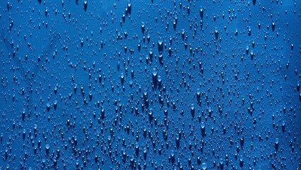 Water drops texture. Drop splash water pattern. Selective focus. Droplet splash rain texture.