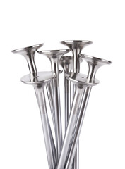 Engine Valves on white