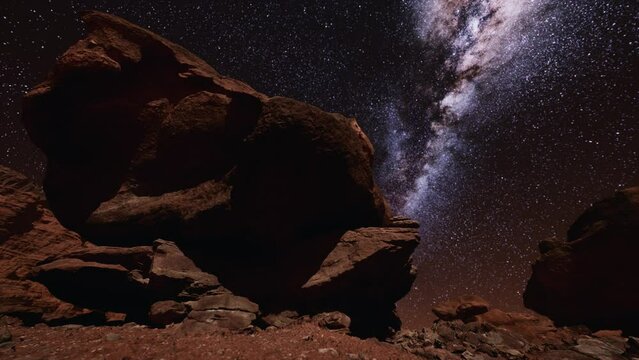 amazing Milky way over Monument Valley