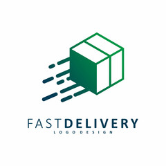 box fast delivey logo design