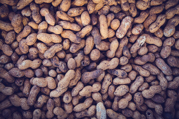 Peanut Background Texture. Roasted Peanuts